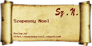 Szepessy Noel névjegykártya